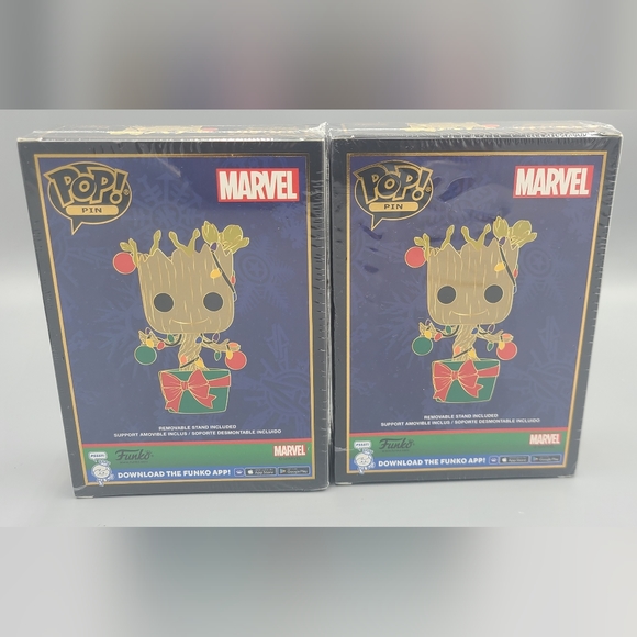 2 Funko Pop Pin Target Exclusive Marvel Groot Brand New✅️ - Picture 4 of 7